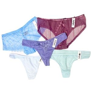 5 for $ 20 Assorted BOOTAY BAG Panty Lace Thong Variety Women's SMALL NWT